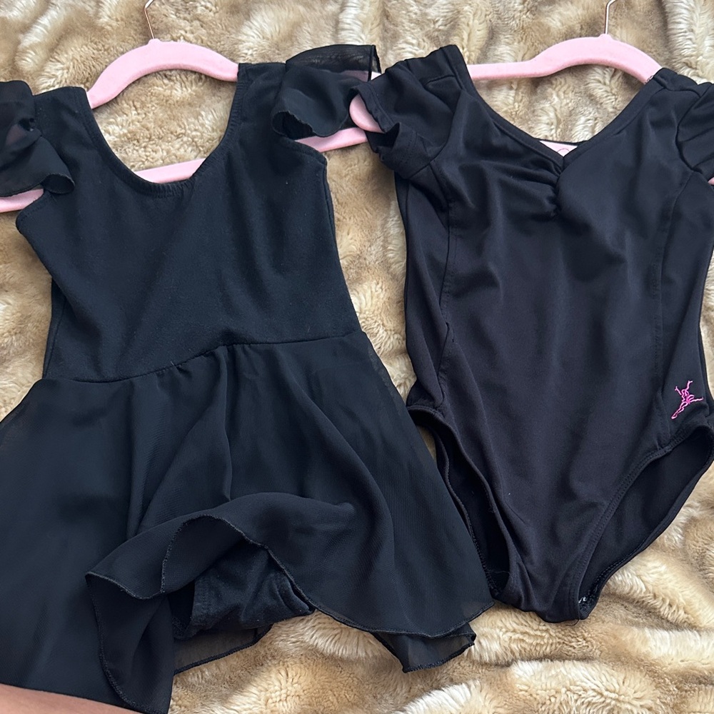 Black Ballet Leotard with Skirt